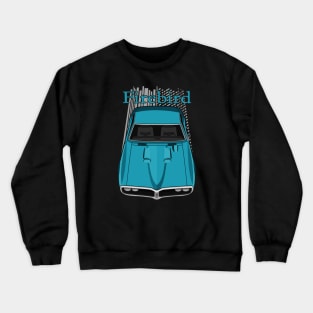 Pontiac Firebird Ram Air 1968 - Meridian Turquoise Crewneck Sweatshirt